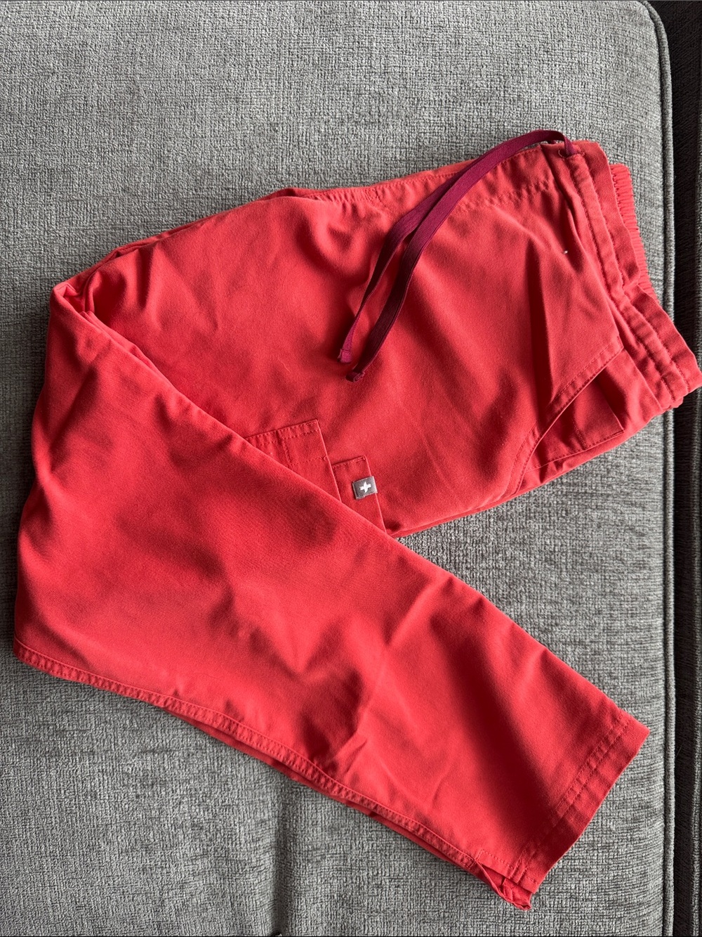 Figs Women's Red Drawstring Joggers